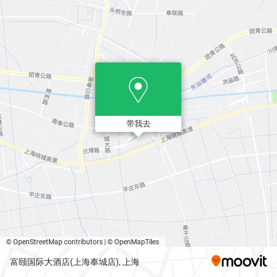 富颐国际大酒店(上海奉城店)地图