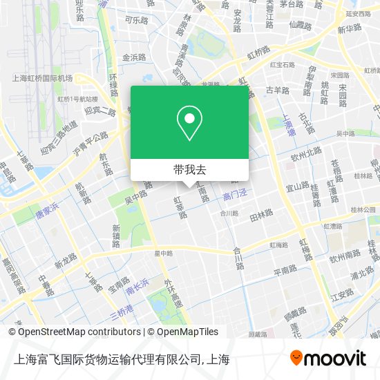 上海富飞国际货物运输代理有限公司地图
