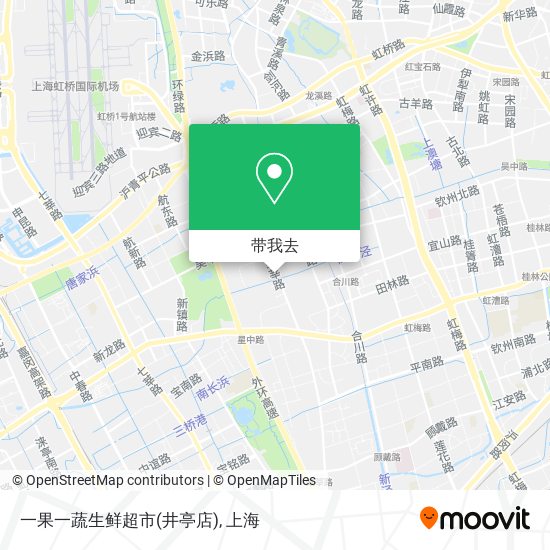 一果一蔬生鲜超市(井亭店)地图