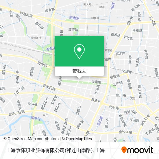 上海致怿职业服饰有限公司(祁连山南路)地图