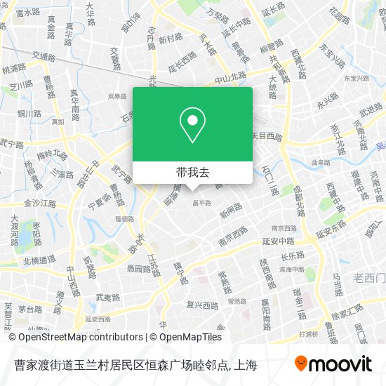 曹家渡街道玉兰村居民区恒森广场睦邻点地图