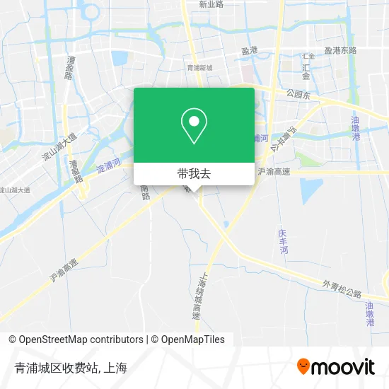 青浦城区收费站地图