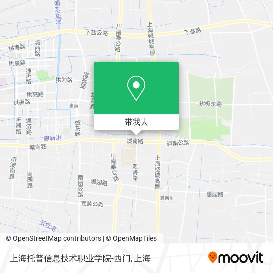 上海托普信息技术职业学院-西门地图