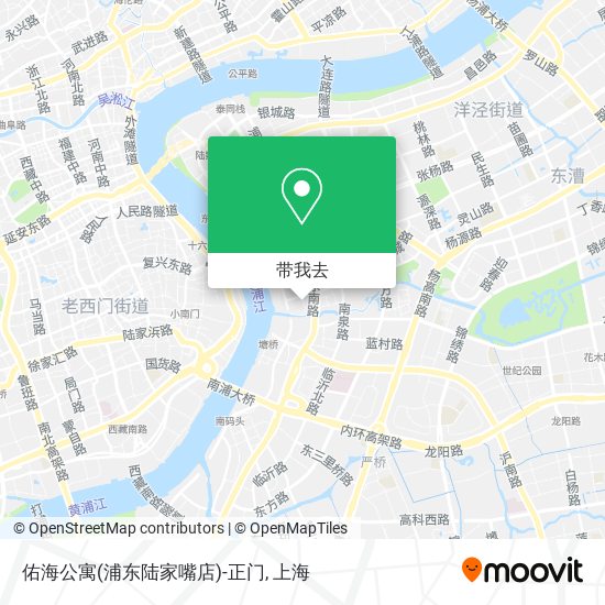 佑海公寓(浦东陆家嘴店)-正门地图