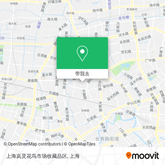 上海岚灵花鸟市场收藏品区地图