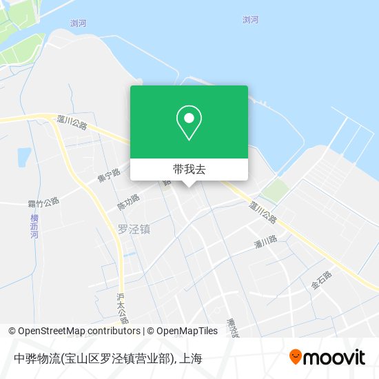 中骅物流(宝山区罗泾镇营业部)地图