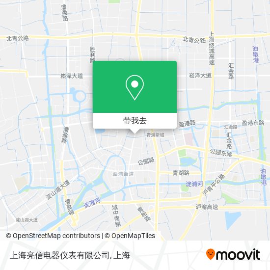 上海亮信电器仪表有限公司地图