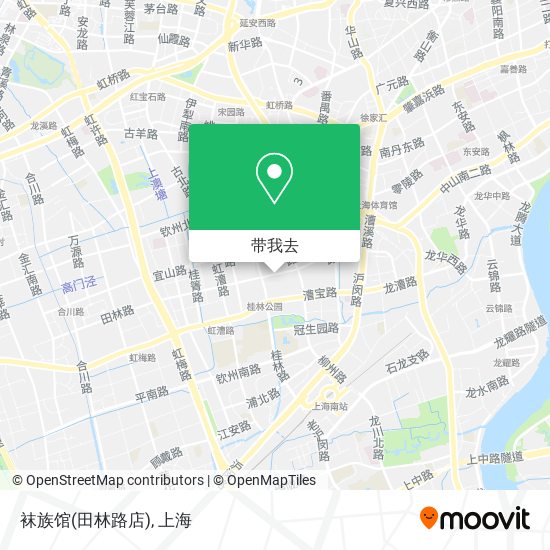 袜族馆(田林路店)地图