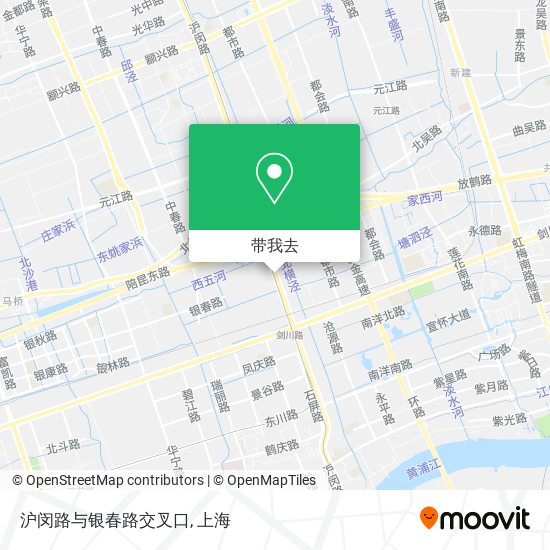 沪闵路与银春路交叉口地图