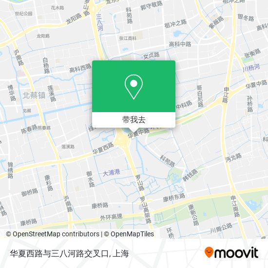 华夏西路与三八河路交叉口地图