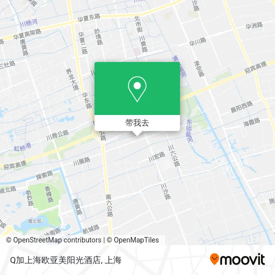 Q加上海欧亚美阳光酒店地图