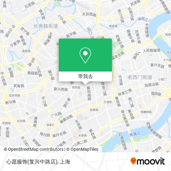 心愿服饰(复兴中路店)地图