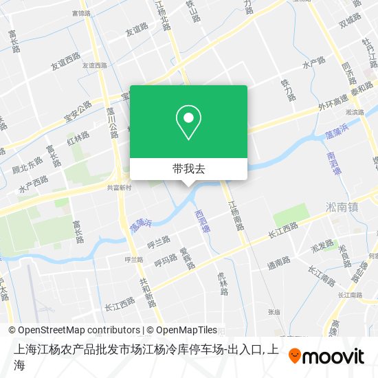 上海江杨农产品批发市场江杨冷库停车场-出入口地图