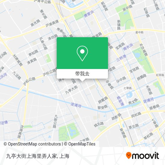 九亭大街上海里弄人家地图
