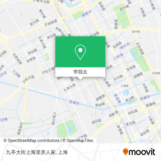 九亭大街上海里弄人家地图