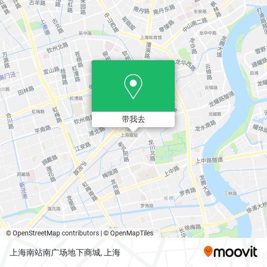 上海南站南广场地下商城地图