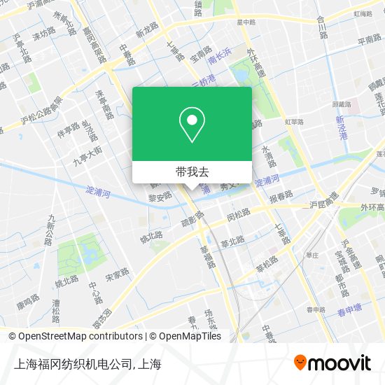 上海福冈纺织机电公司地图