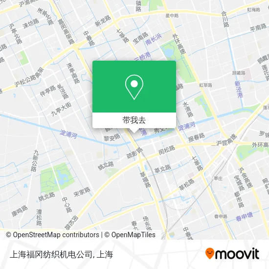 上海福冈纺织机电公司地图