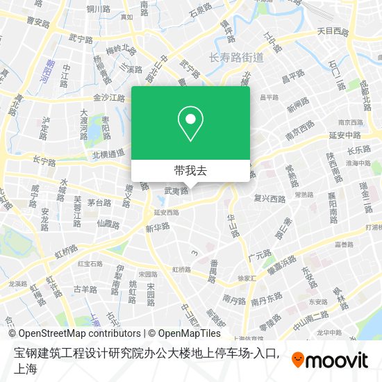 宝钢建筑工程设计研究院办公大楼地上停车场-入口地图