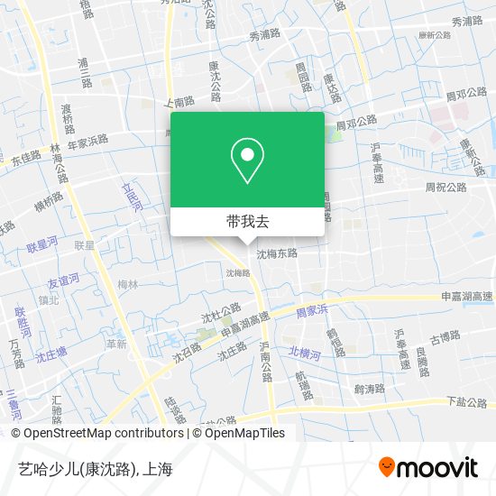 艺哈少儿(康沈路)地图