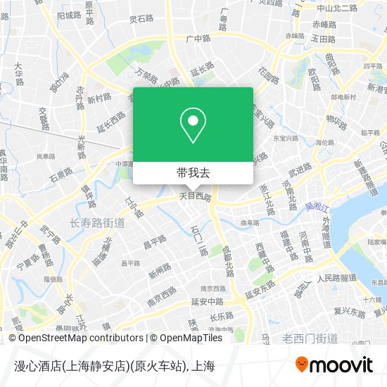 漫心酒店(上海静安店)(原火车站)地图