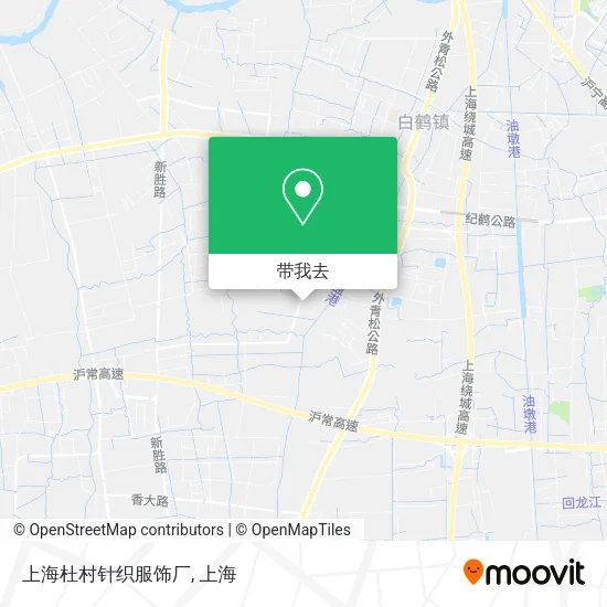 上海杜村针织服饰厂地图