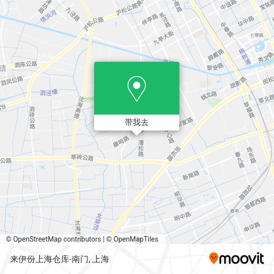 来伊份上海仓库-南门地图