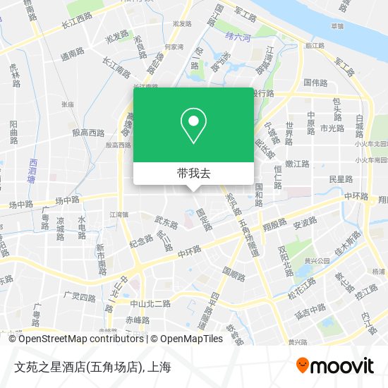 文苑之星酒店(五角场店)地图