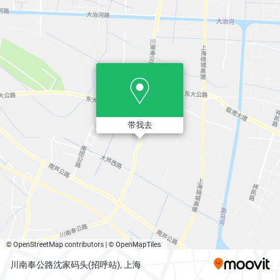川南奉公路沈家码头(招呼站)地图