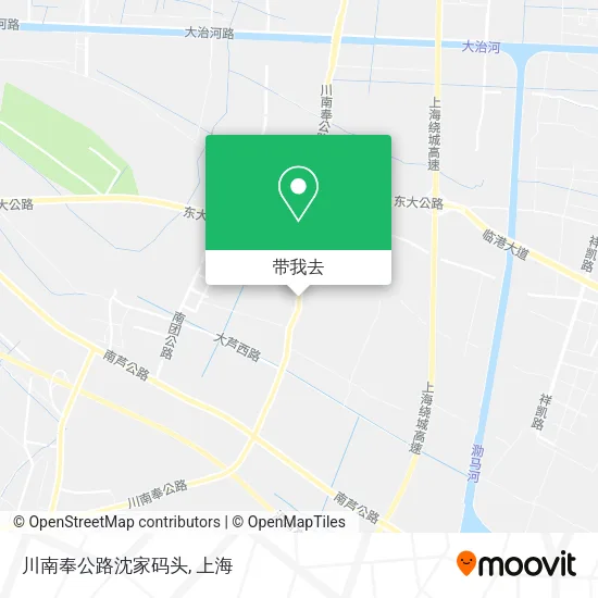 川南奉公路沈家码头地图