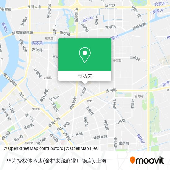 华为授权体验店(金桥太茂商业广场店)地图