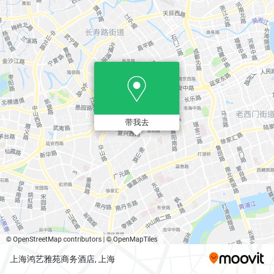 上海鸿艺雅苑商务酒店地图