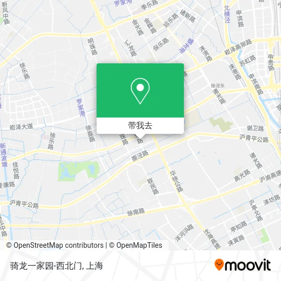 骑龙一家园-西北门地图