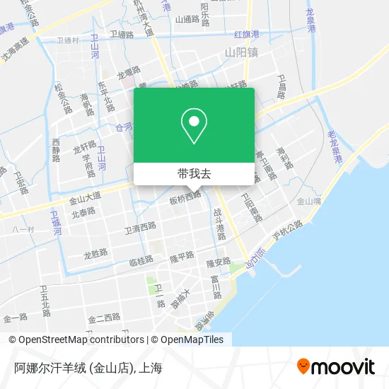 阿娜尔汗羊绒 (金山店)地图