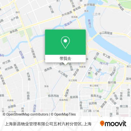 上海新昌物业管理有限公司五村六村分管区地图