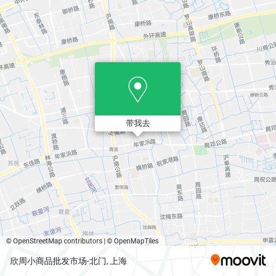 欣周小商品批发市场-北门地图