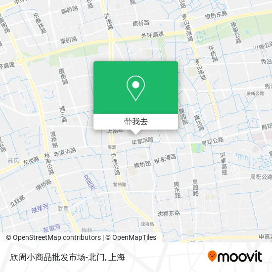欣周小商品批发市场-北门地图