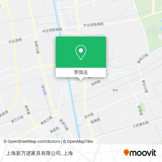 上海新万进家具有限公司地图