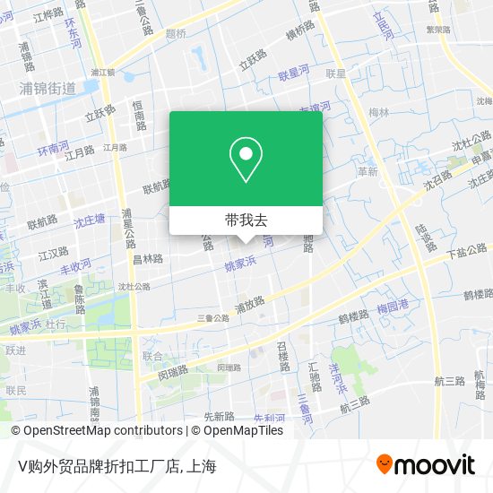 V购外贸品牌折扣工厂店地图