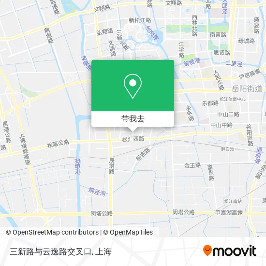 三新路与云逸路交叉口地图