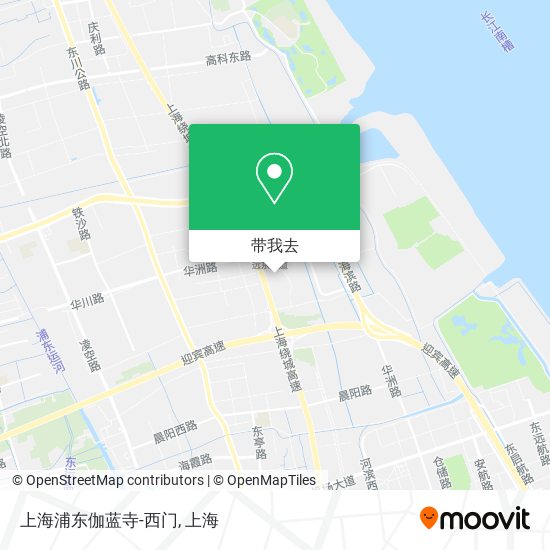 上海浦东伽蓝寺-西门地图