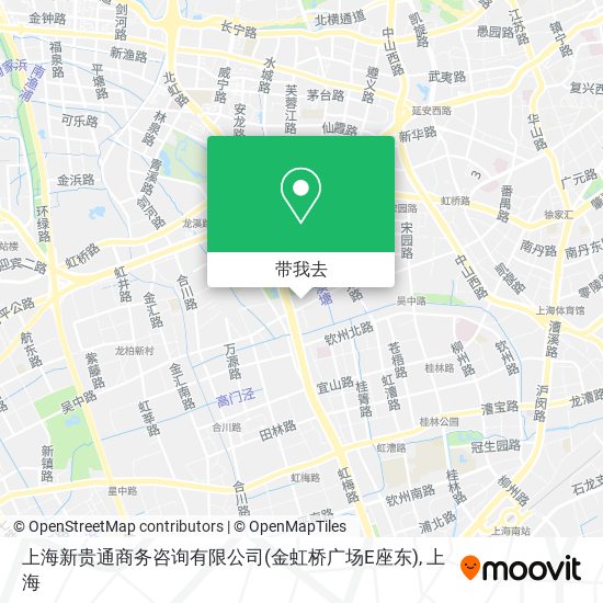 上海新贵通商务咨询有限公司(金虹桥广场E座东)地图