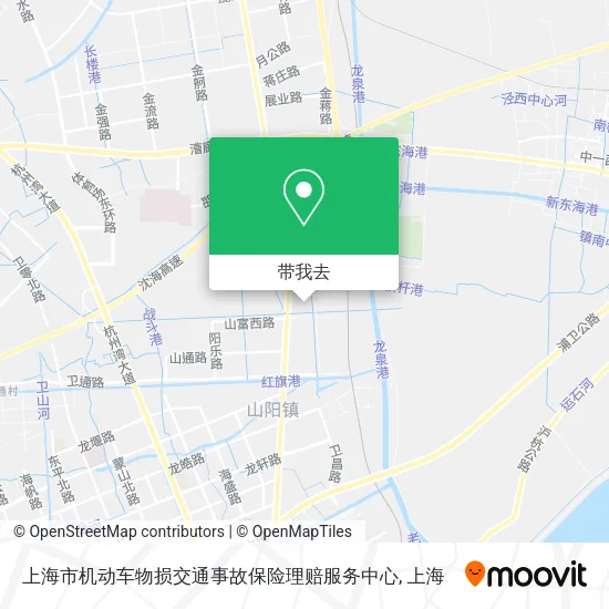 上海市机动车物损交通事故保险理赔服务中心地图