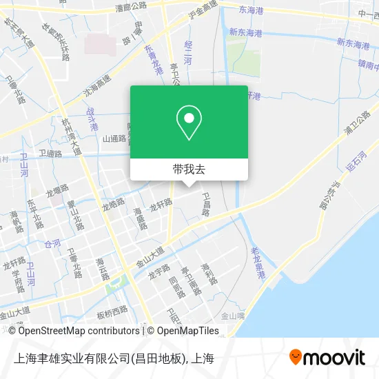 上海聿雄实业有限公司(昌田地板)地图