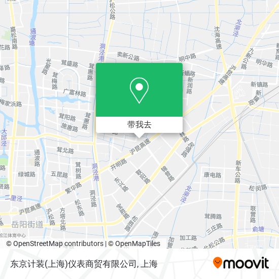 东京计装(上海)仪表商贸有限公司地图