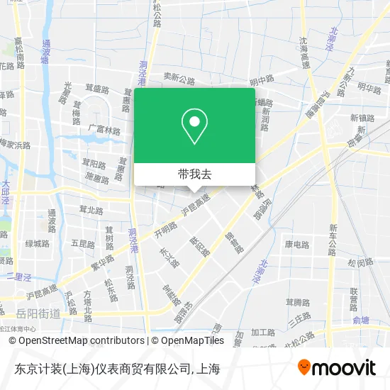 东京计装(上海)仪表商贸有限公司地图