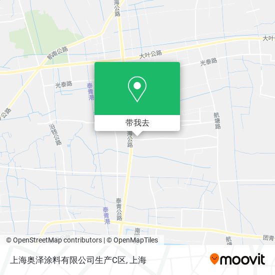 上海奥泽涂料有限公司生产C区地图