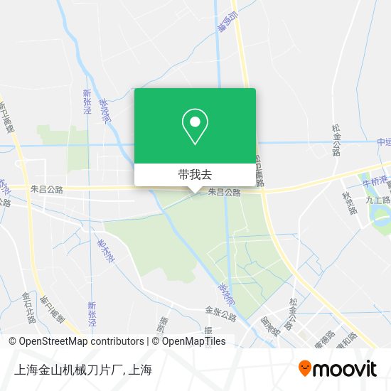 上海金山机械刀片厂地图