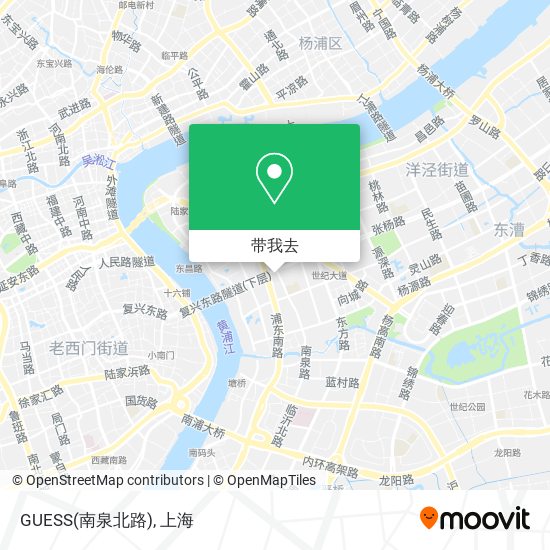 GUESS(南泉北路)地图