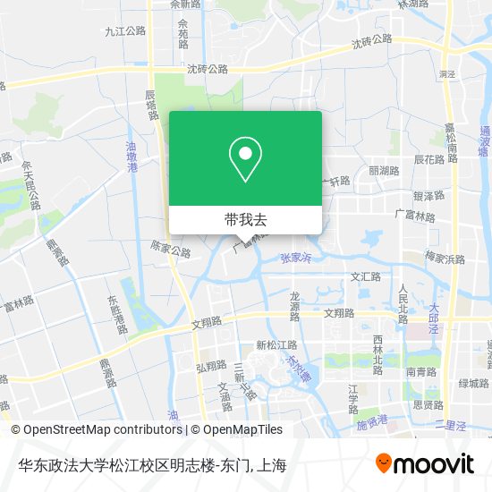 华东政法大学松江校区明志楼-东门地图